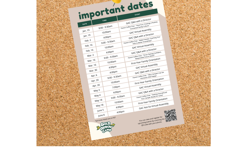 2022 GAC Events Calendar